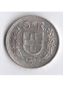 1948 B - 5 Franchi Argento Svizzera Guglielmo Tell BB